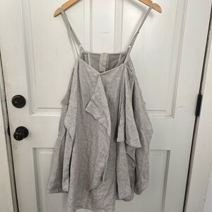 Camilla & Marc Silver Linen Cleo smock dress